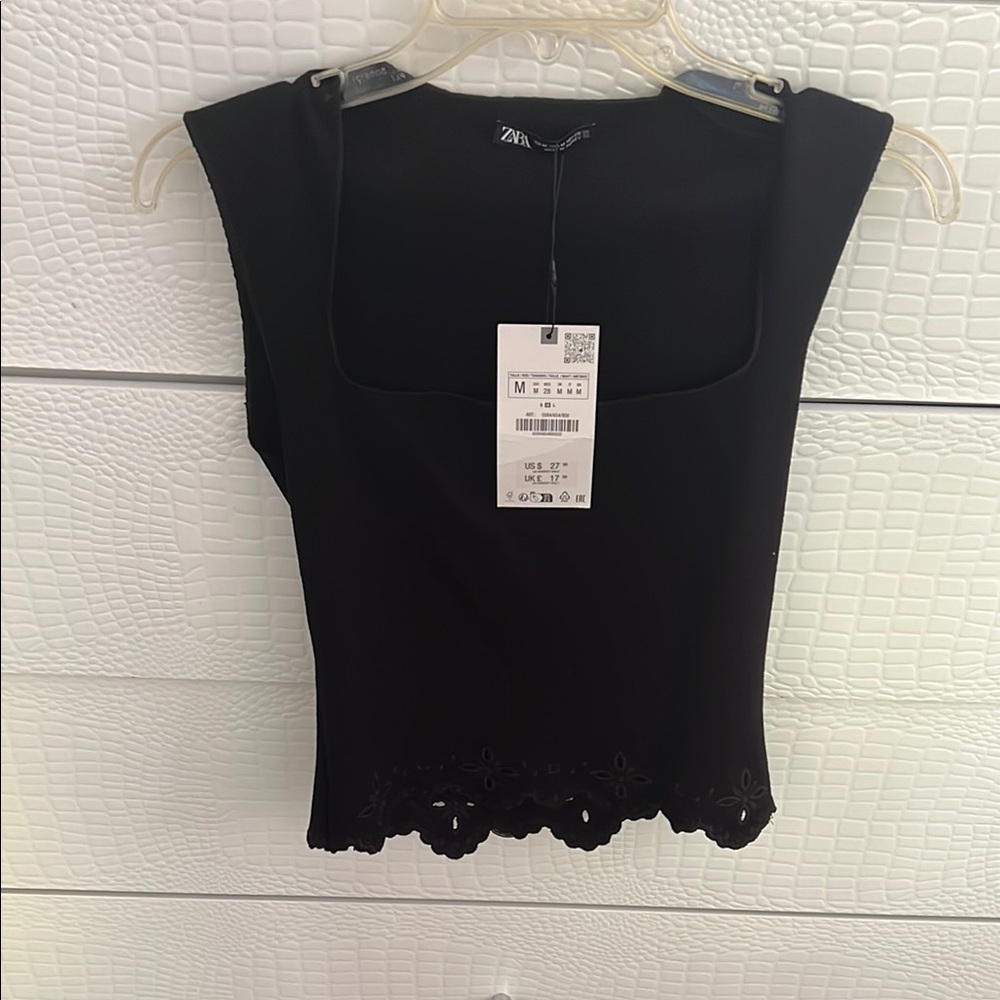 NWT Zara Black Women's Top